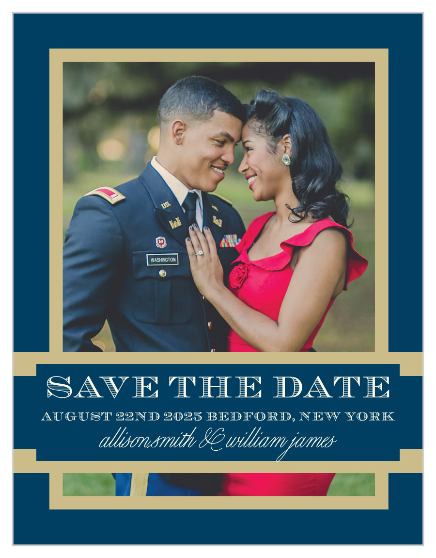 Photo Ribbon Save the Date Cards