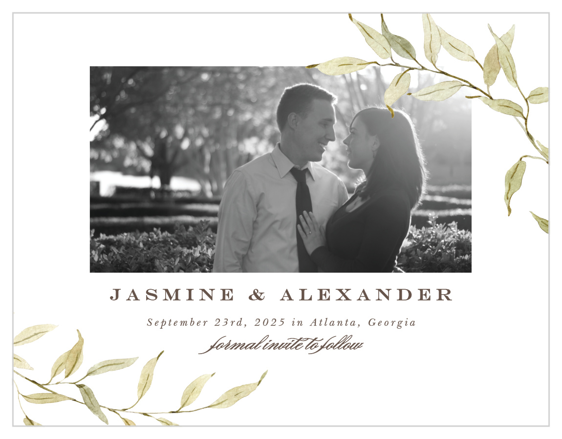 Vintage Classic Save the Date Cards