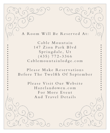 Swirl Frame Wedding Invitations