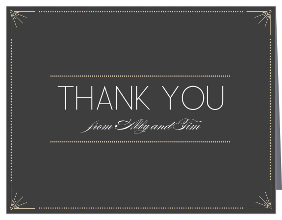 The Stylized Sunbursts Thank You Cards are the perfect way to say "thank you" to all those who supported you, whether they were near or far!