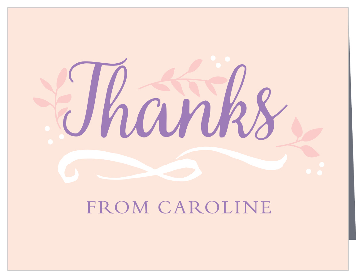 Vintage Vines Baby Shower Thank You Cards