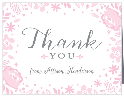 Baby Blooms Baby Shower Thank You Cards