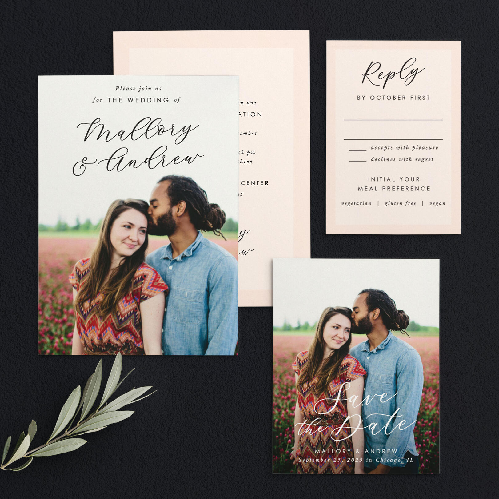 Lovely Photo Save the Date Cards by Basic Invite