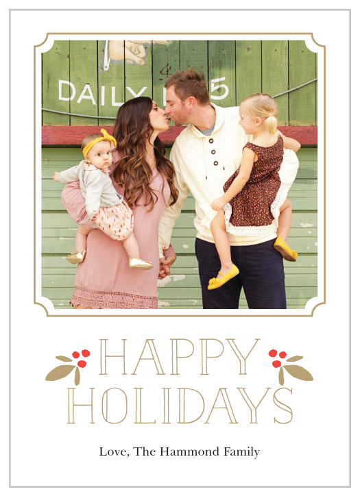 Make the season merry with the Festively Framed Holiday Cards. 