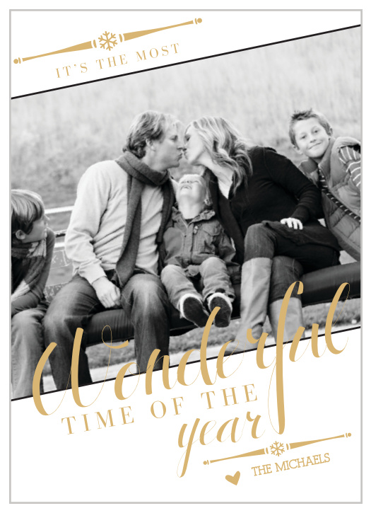 The Wonderful Year Holiday Cards sends your happy holiday wishes in style.