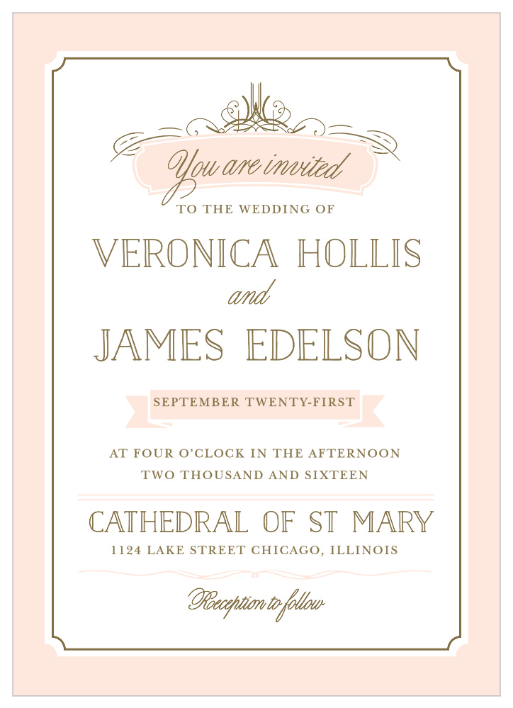 Opulent Frames Wedding Invitations