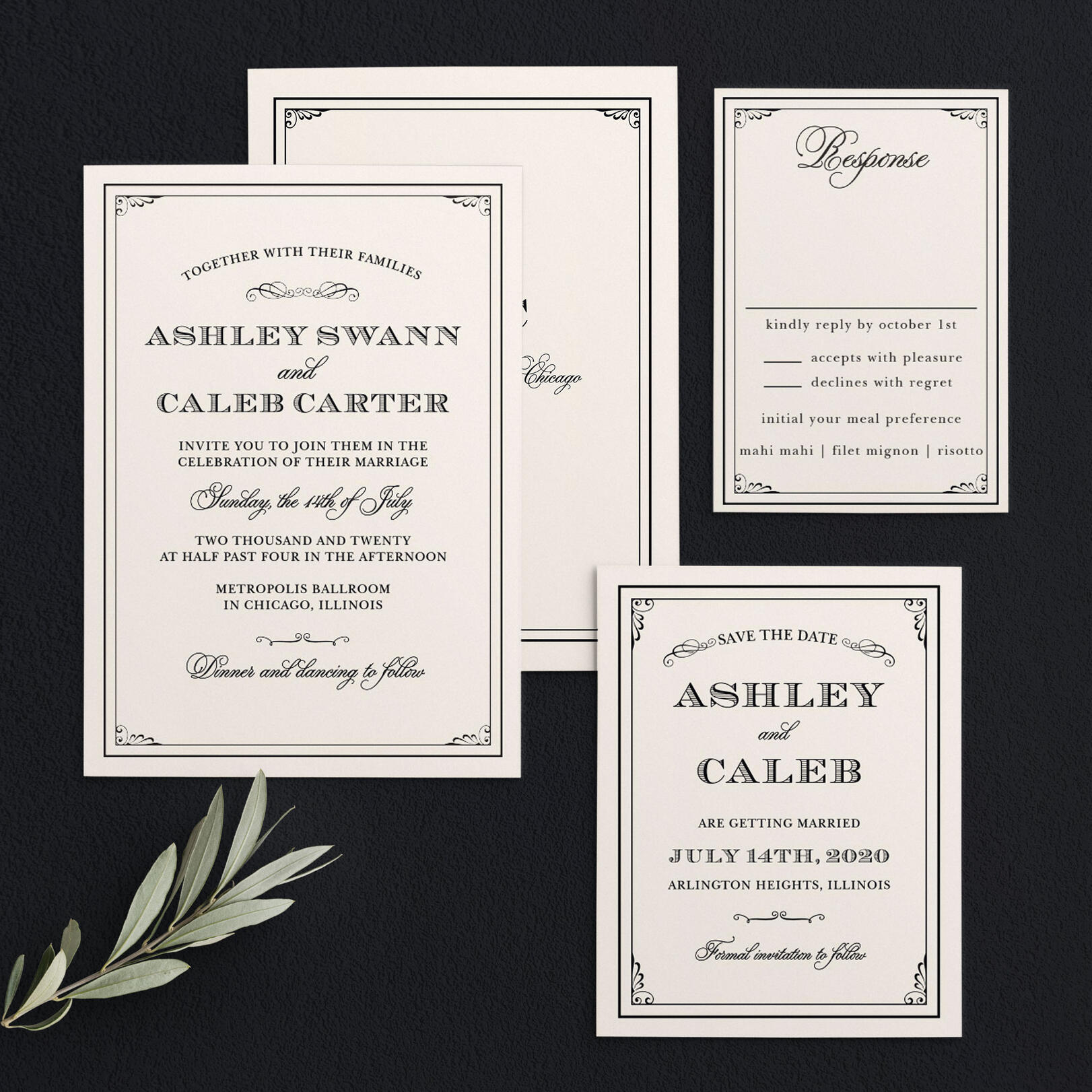 Grand Victorian Wedding Invitations by Basic Invite