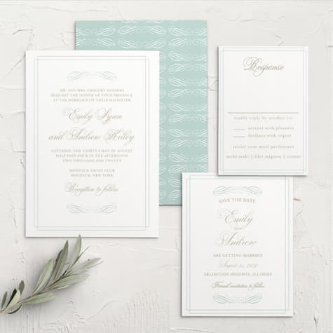 Emily Swash Wedding Invitations