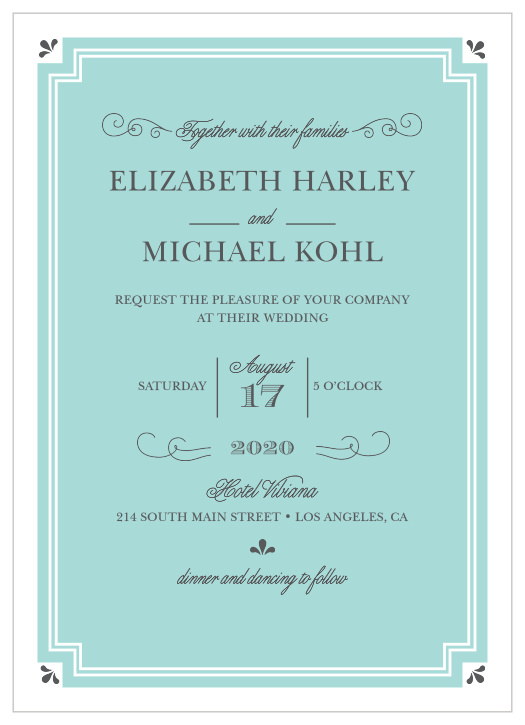 The Parisian Chic Wedding Invitations, part of the Crafty Pie Collection at Basic Invite, have that je ne sais quoi you've been wanting. 