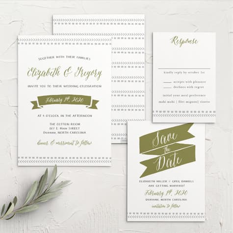 Rustic Tribal Wedding Invitations
