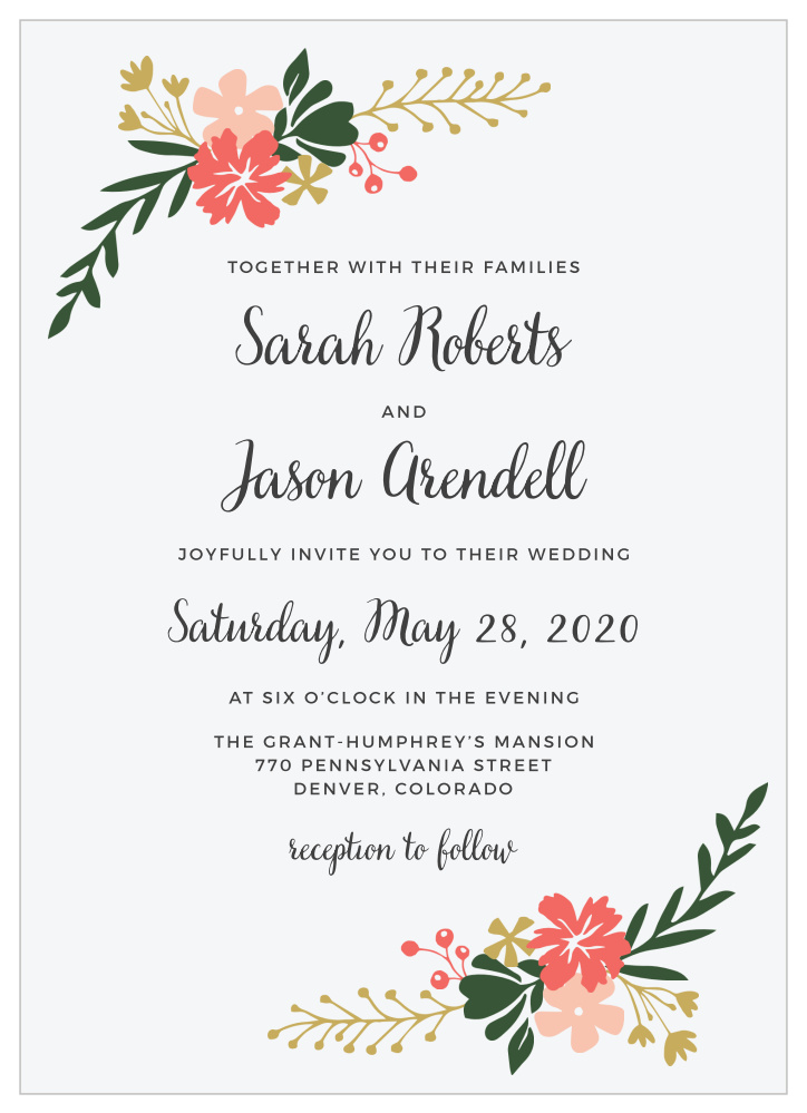 Garden Party Wedding Invitations