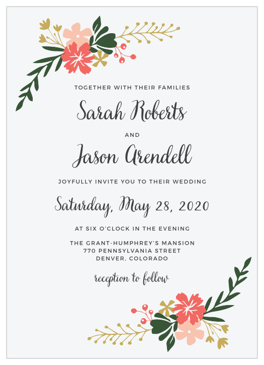 See the vibrant florals of the Garden Party Wedding Invitations in your wedding colors.