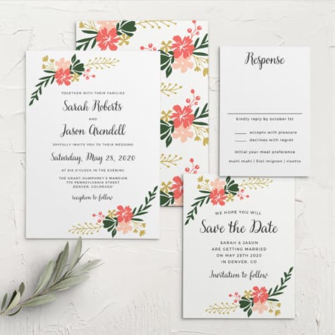 Garden Party Wedding Invitations