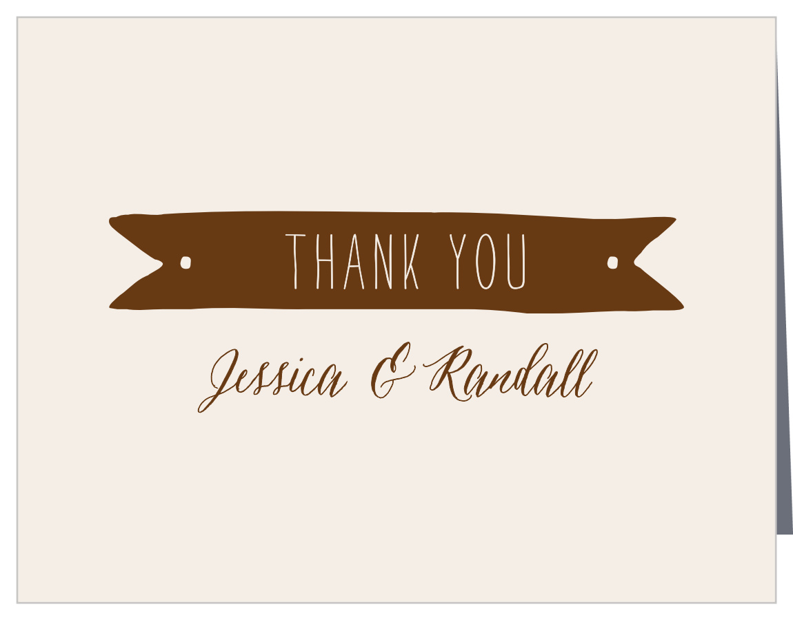 Drawn Together Wedding Thank You Cards
