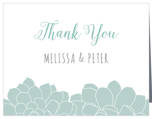 Sweet Succulents Wedding Thank You Cards