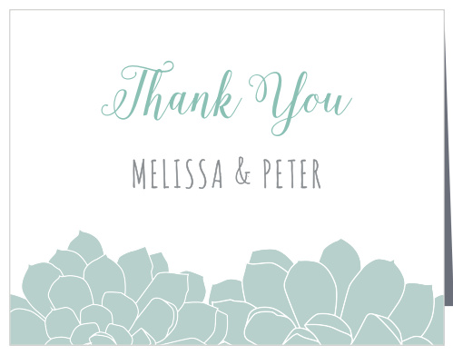 The Sweet Succulents Thank You Cards are a modern and whimsical way to express your gratitude.
