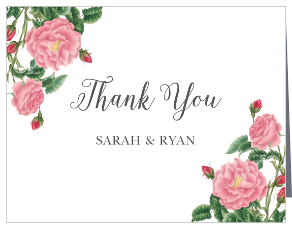 Express your thankfulness with the Budding Blossoms Thank You Cards from the Crafty Pie Collection at Basic Invite.