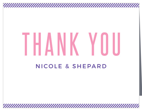 The Artful Elegance Thank You Card is the perfect compliment to its stationery suite.