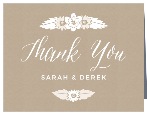 The Rustic Floral Thank You Cards are a thoughtful way to show your gratitude to the people who celebrated with you on your special day.