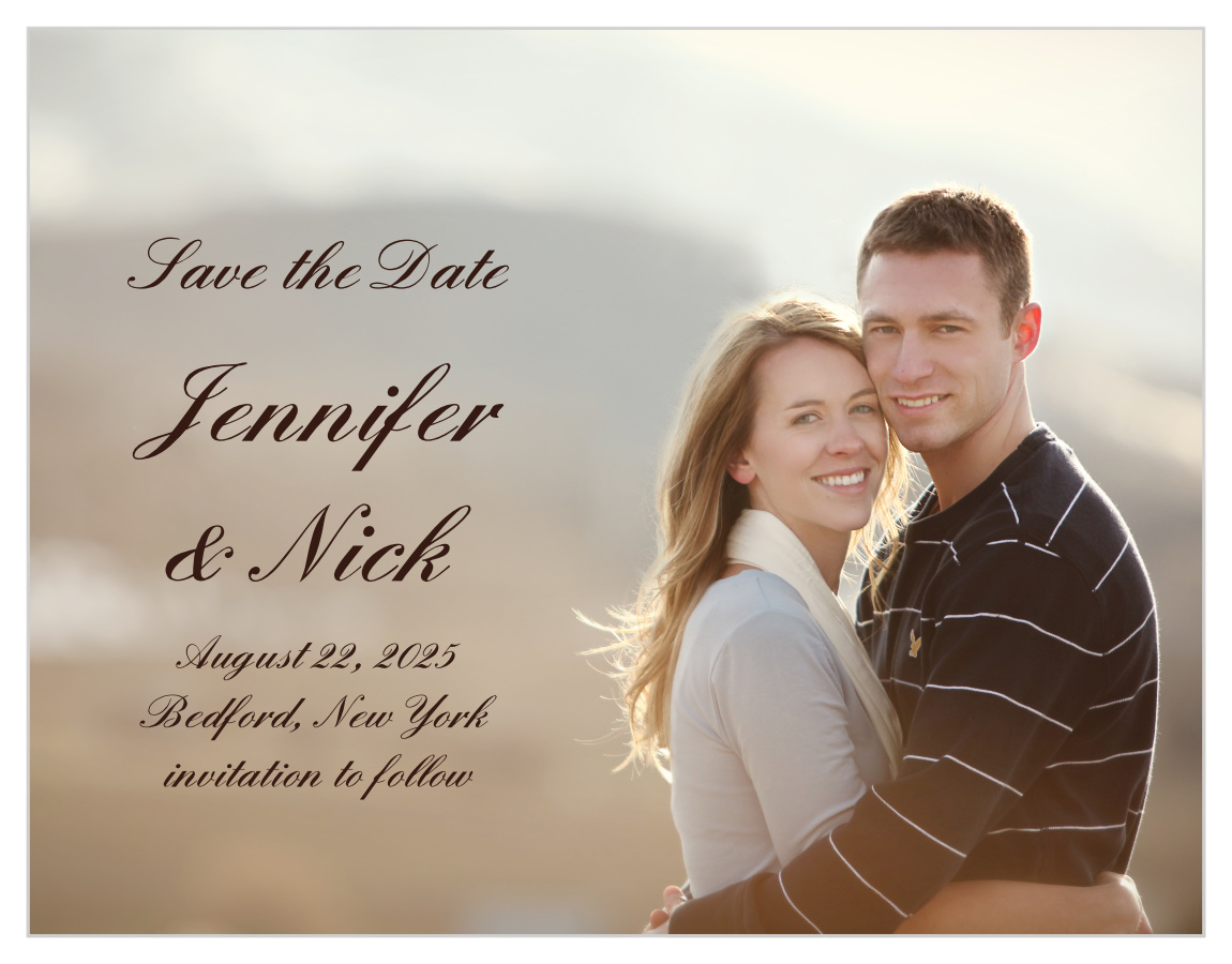 Simple Luxury Save the Date Cards
