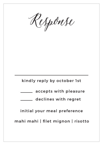 Modern Elegant Response Cards
