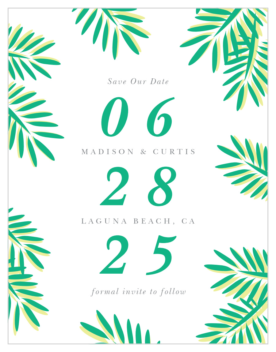 Tropical Dream Save the Date Cards