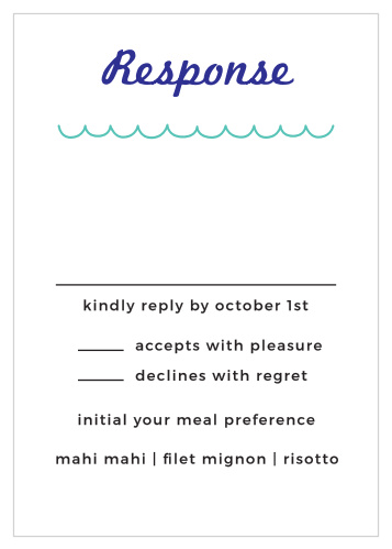 Modern Beach Response Cards