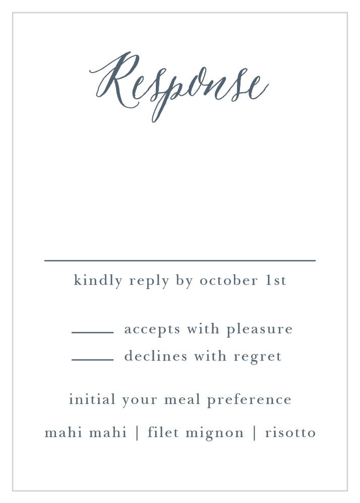 Rustic Ombre Response Cards