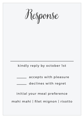 Garden Party Response Cards