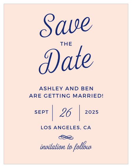 Reserve your place in the Calendars of friends and family with the Diamond Monogram Save-the-Date Cards from the Crafty Pie Collection at Basic Invite.