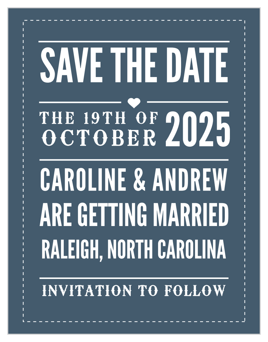 Retro Poster Save the Date Cards