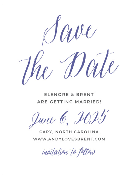 Rustic Save The Dates - Match Your Color & Style Free!