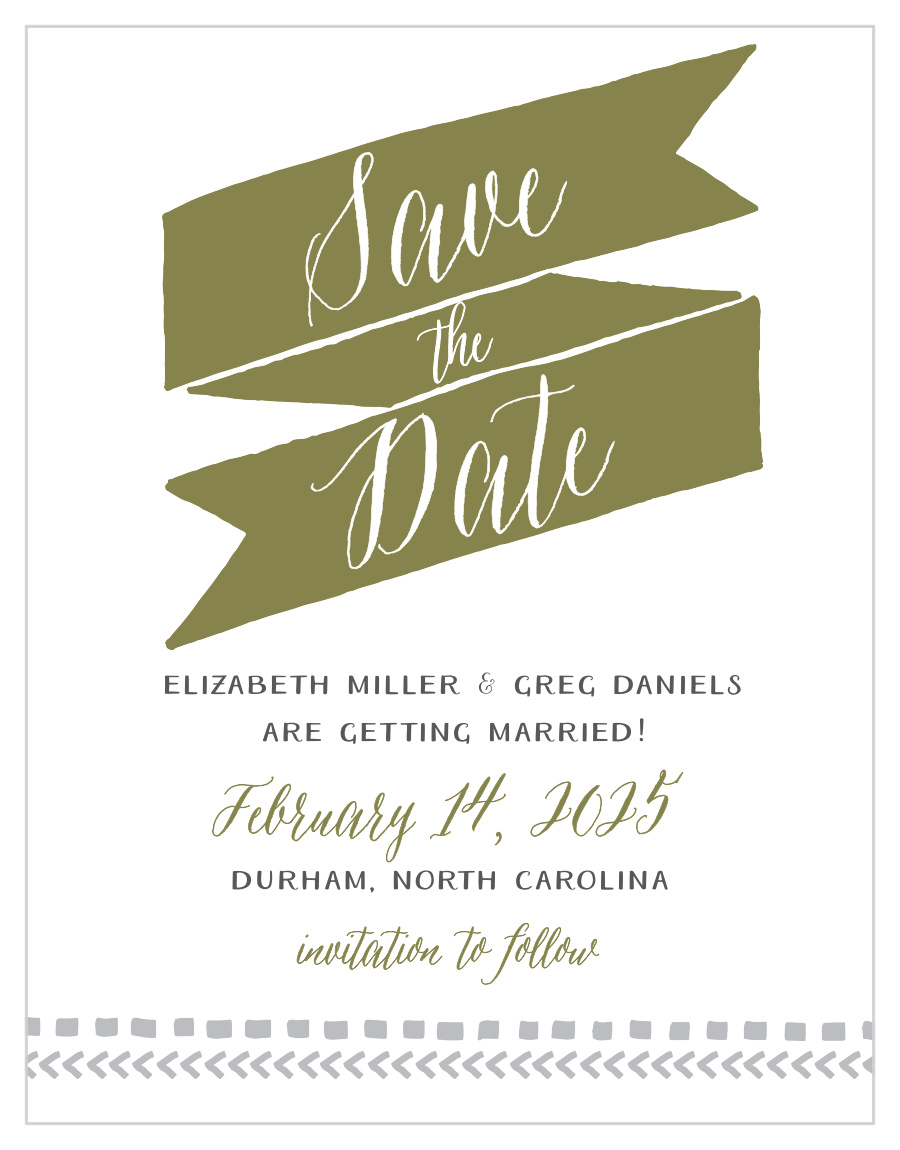 Rustic Tribal Save the Date Cards