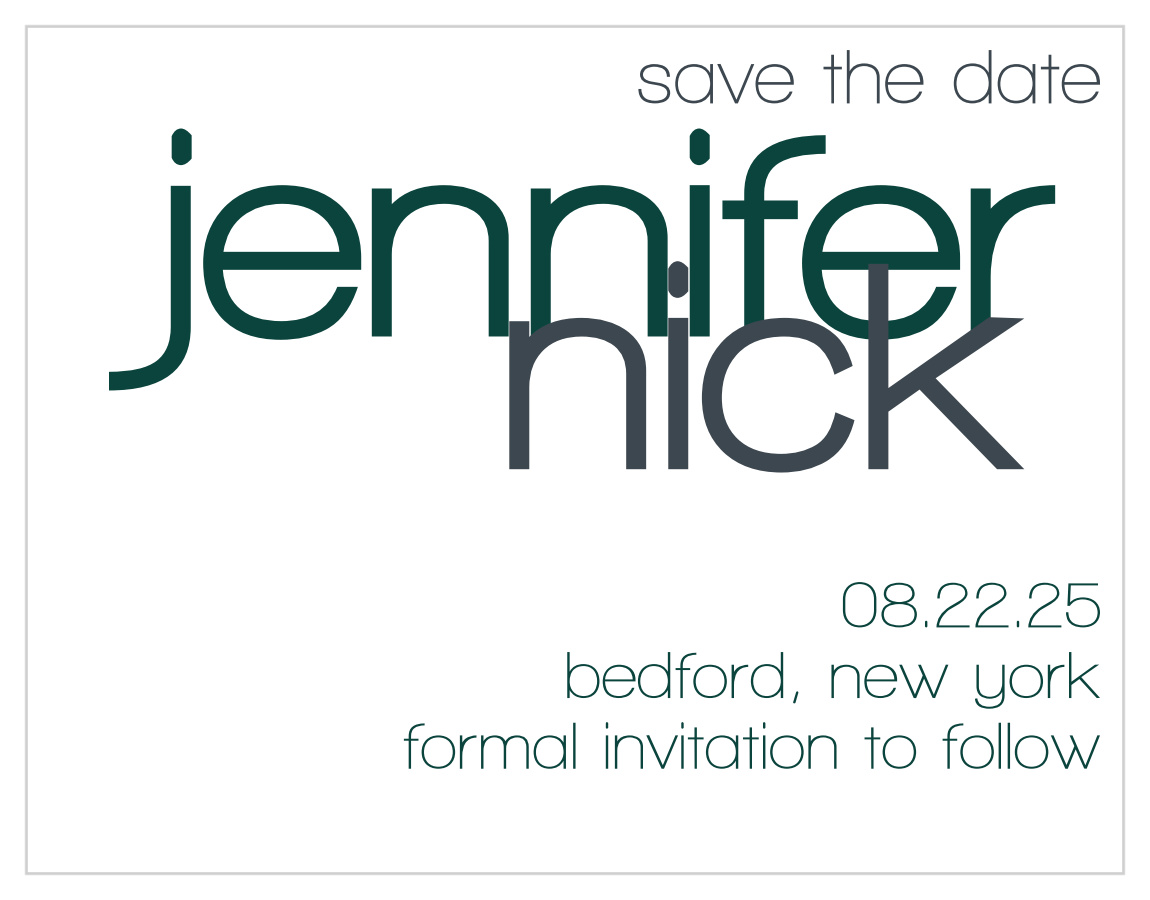 Perfect Ending Save the Date Cards