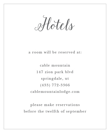 Create your custom wedding stationery with the Budding Blooms Accommodation Cards from the Crafty Pie Collection at Basic Invite.