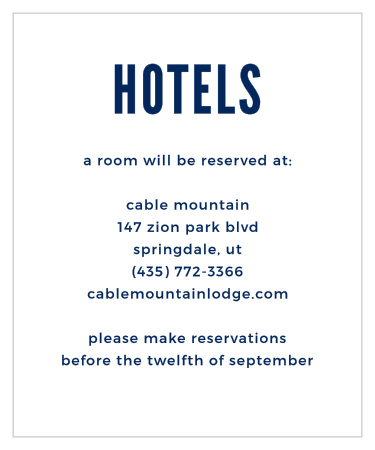 The Modern Nautical Accommodation Cards are part of the Crafty Pie collection by Basic Invite.