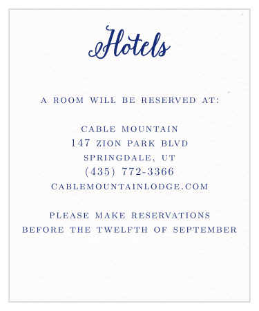 A printed background with the look of watercolor paper adds texture to the Watercolor Anemone Accommodation Cards. 