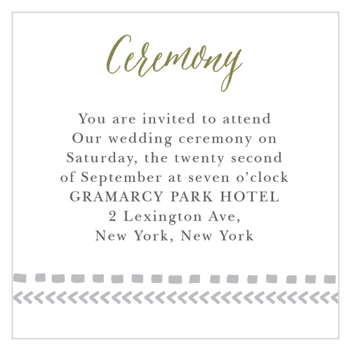 The Rustic Tribal Ceremony Cards are a fashionable way to ensure guests have all the details for your wedding ceremony. 