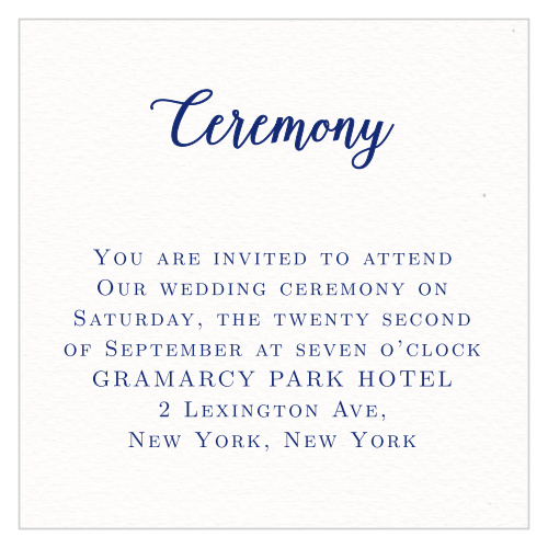 Invite guests to your wedding ceremony with the Watercolor Anemone Ceremony Cards from the Crafty Pie Collection at Basic Invite.