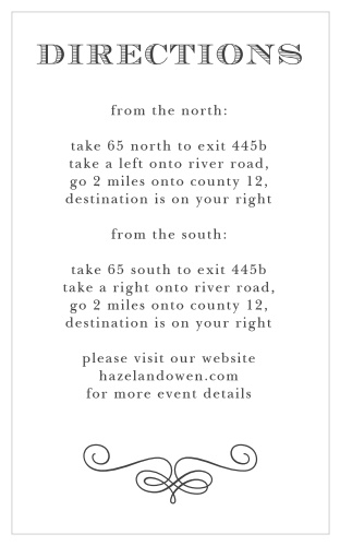 The Fancy Chalkboard Direction Cards are part of the Crafty Pie collection by Basic Invite.