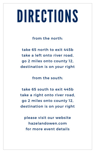 The Modern Nautical Direction Cards are part of the Crafty Pie collection by Basic Invite.