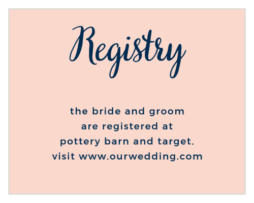 The Modern Love Registry Cards are gorgeously simple enclosure cards.