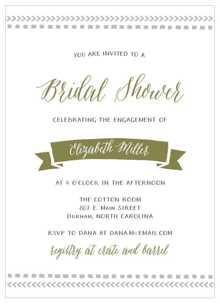 Tribal Rustic Bridal Shower Invitations