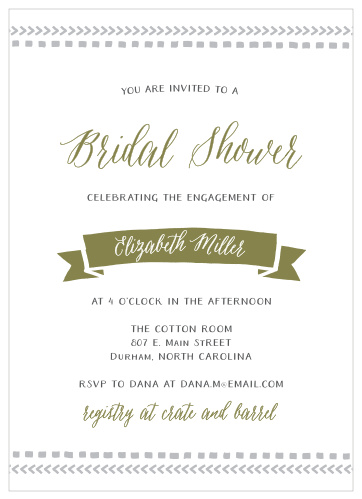 Invite friends and family to celebrate the bride-to-be with the Rustic Tribal Bridal Shower Invitations.
