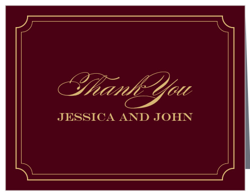 Acknowledge the generosity of friends and family with the Elegant Script Foil Thank You Cards from the Crafty Pie Collection at Basic Invite.