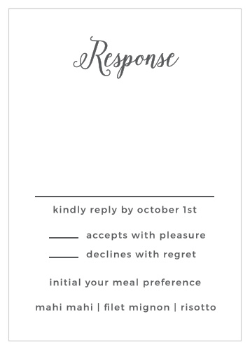 Simplify wedding planning with the Watercolor Wreath Response Cards from the Crafty Pie Collection at Basic Invite.