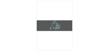Don't forget to tie your wedding stationery together with the Calligraphy Script Belly Bands  from the Crafty Pie Collection at Basic Invite.