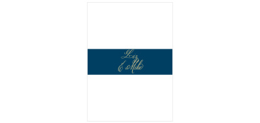 Don't forget to tie your wedding stationery together with the Calligraphy Script Foil Belly Bands from the Crafty Pie Collection at Basic Invite.