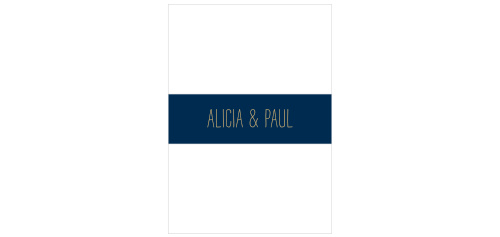 The Folksy Floral Foil Belly Bands are long, thin strips of paper that hold together the Folksy Floral Foil Wedding Invitation Suite.