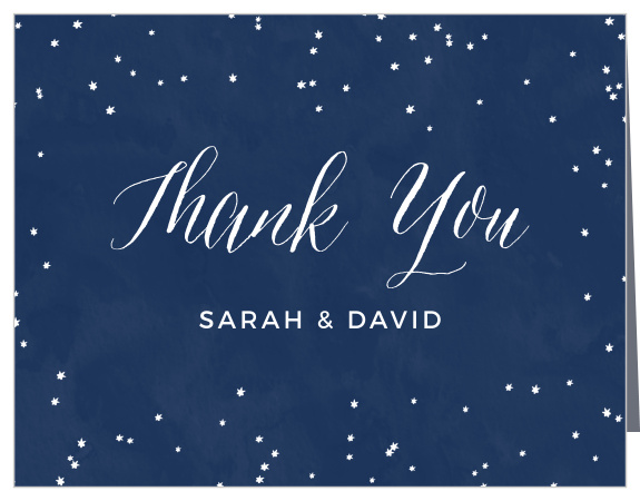 Finish your wedding stationery with the Beautiful Night Thank You Cards.